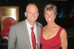Susan Ingraham and Rowdy Gaines at the 2008 United States Aquatic Sports Banquet